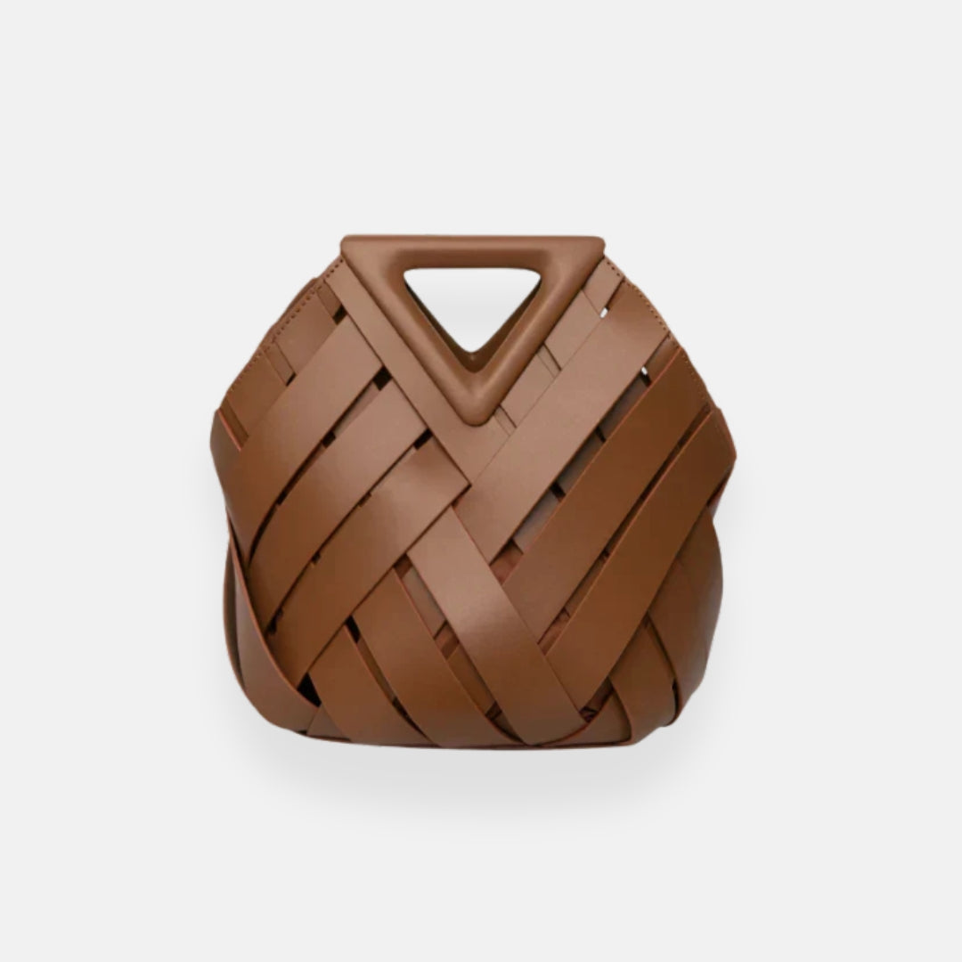 Zara | Woven Bag with Triangle Handle