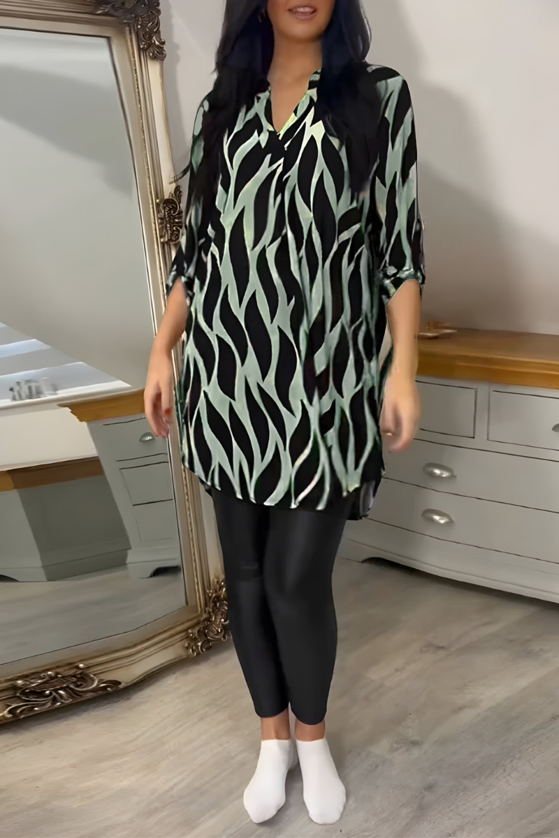 Tessa™ | Top Holgado con Estampado con Estilo