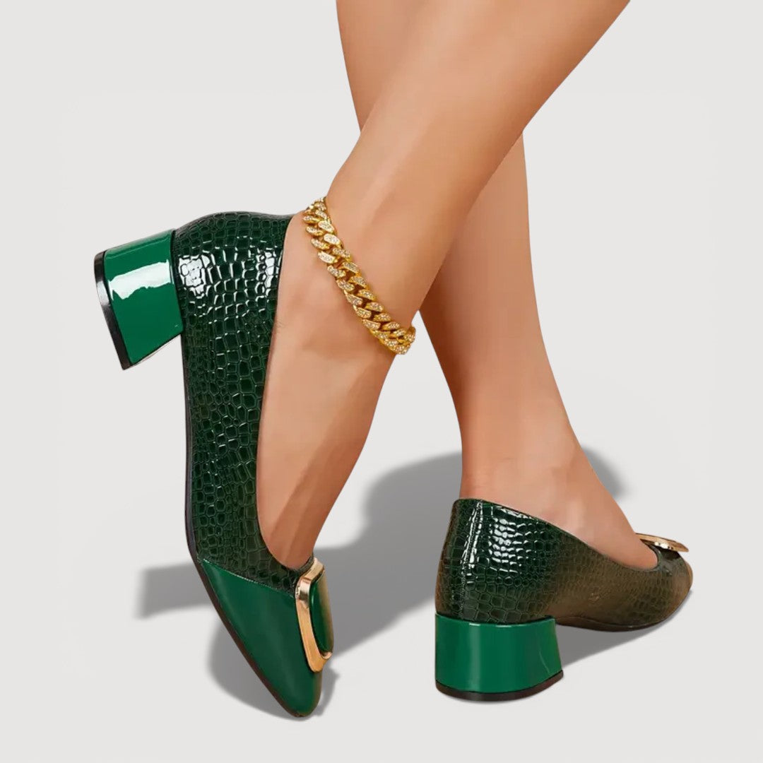 Vika™ | Tacones de Piel Ortopédicos Cómodos y con Estilo