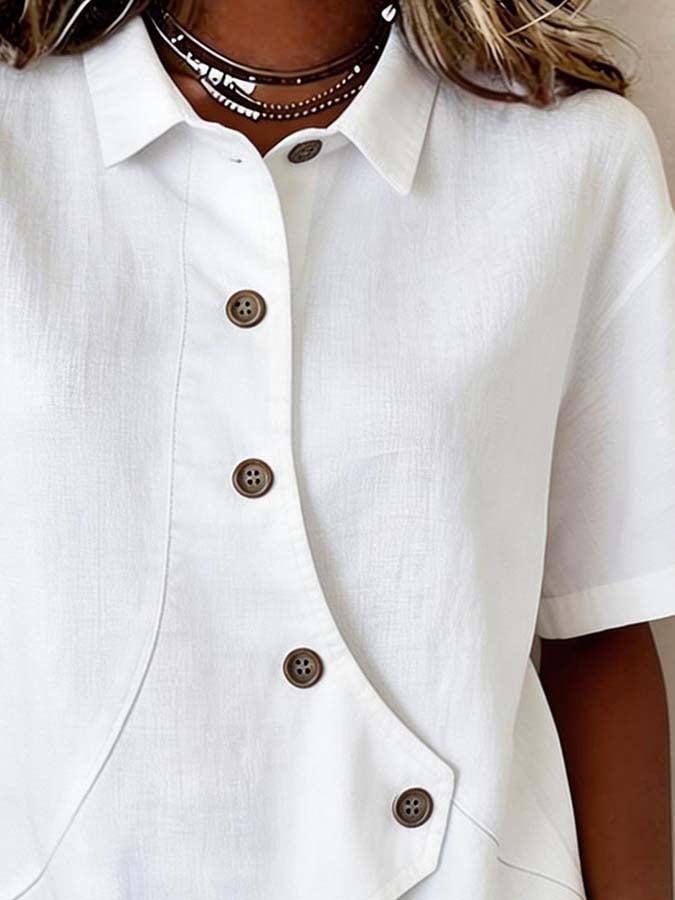 Mila™ | Blusa Cómoda de Manga Corta