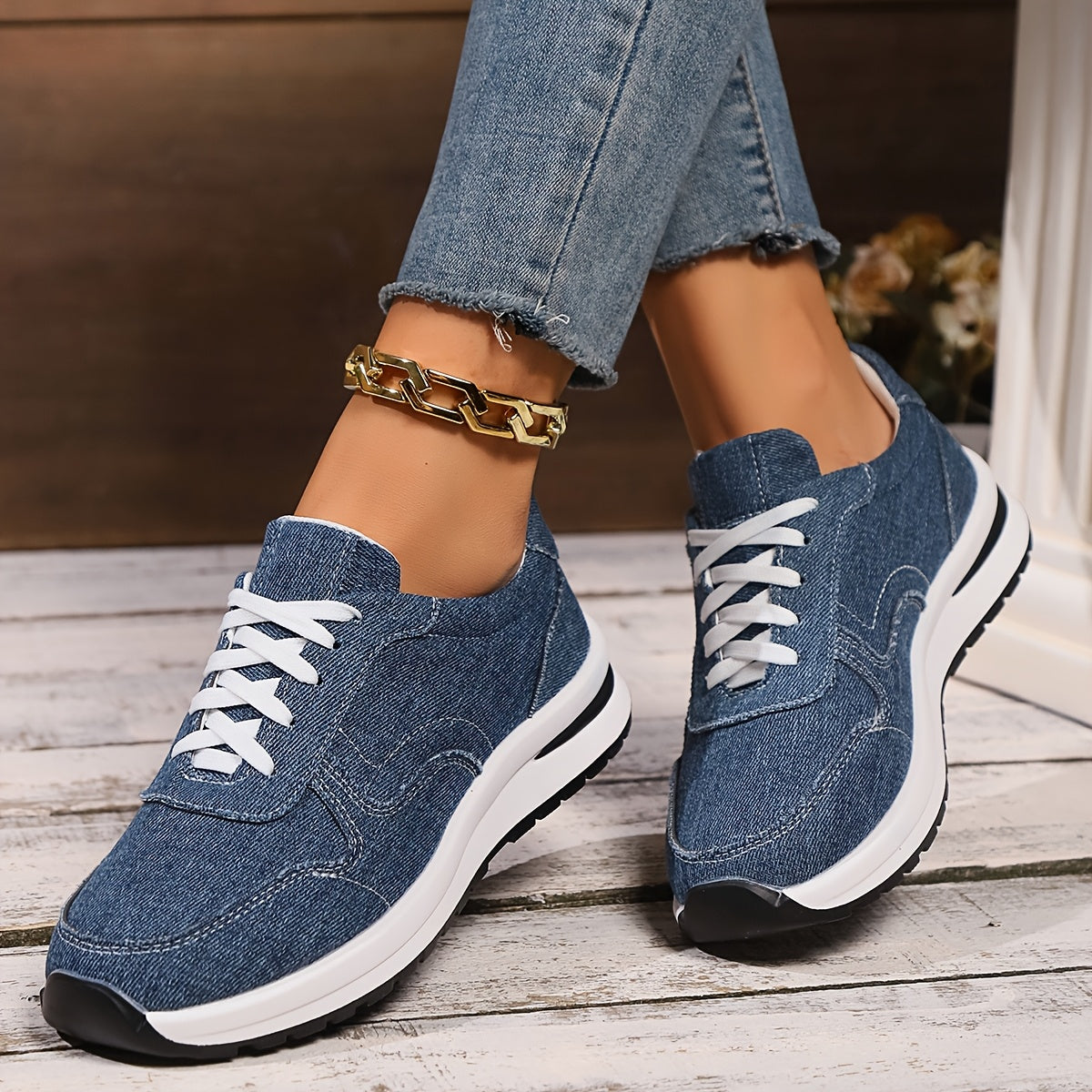 Izzy™ | Zapatillas Ortopédicas de Tela Vaquera