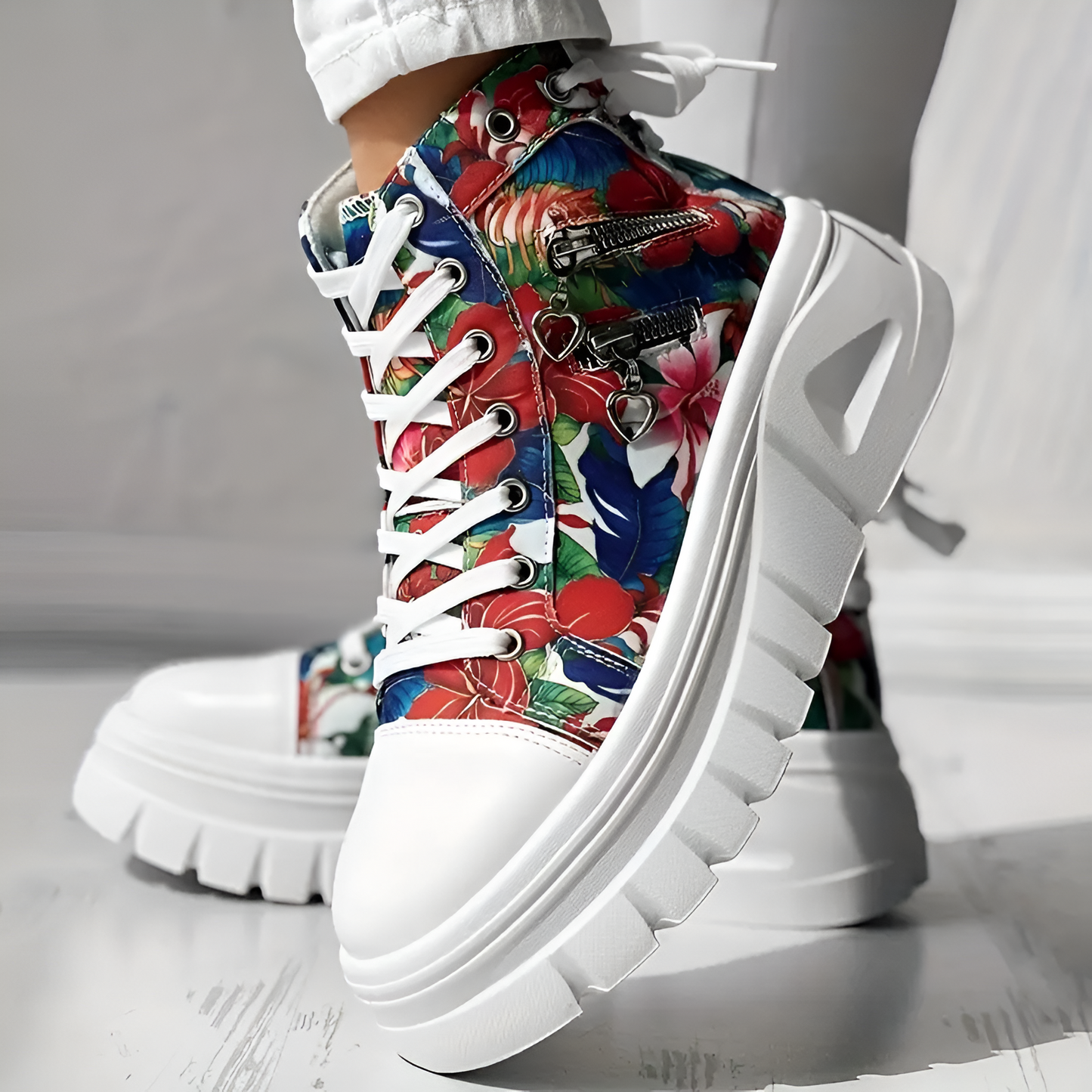 Elin™ | Zapatillas Altas Ortopédicas de Tela Vaquera