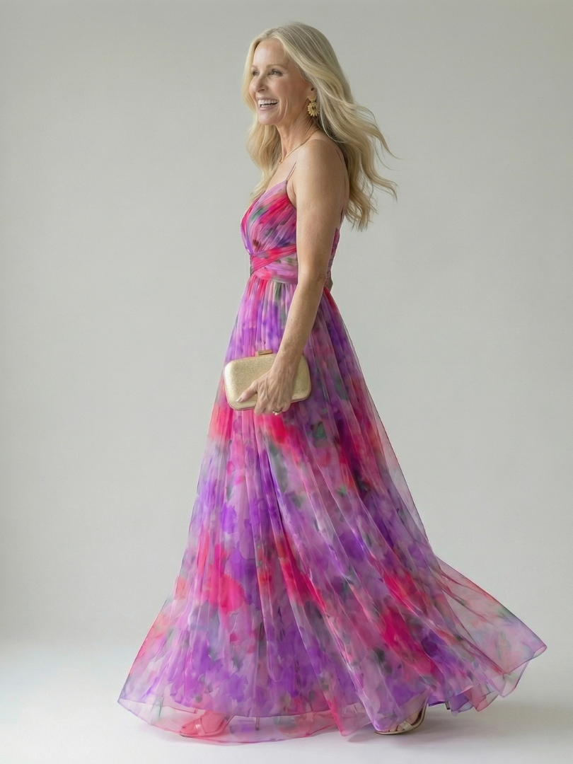 Vivienne™ | Vestido Maxi Estampado con Efecto Vientre Plano