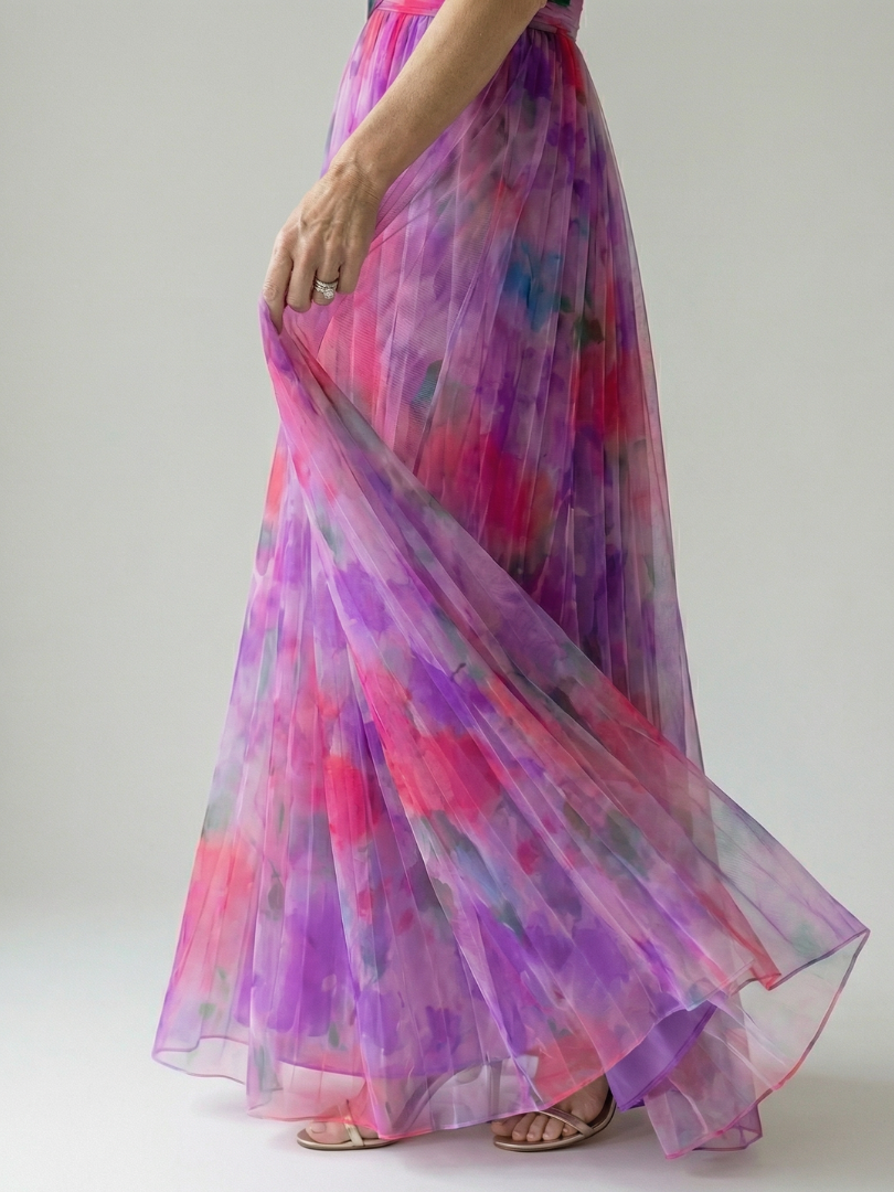 Vivienne™ | Vestido Maxi Estampado con Efecto Vientre Plano