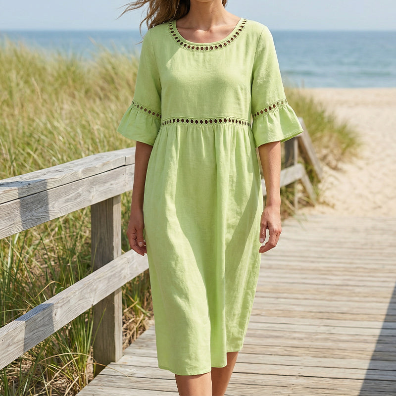Amara™ | Vestido Midi Elegante con Efecto Vientre Plano
