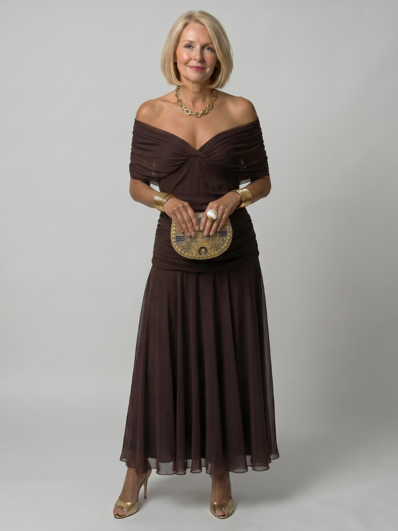 Evelina™ | Vestido Maxi Elegante con Efecto Vientre Plano