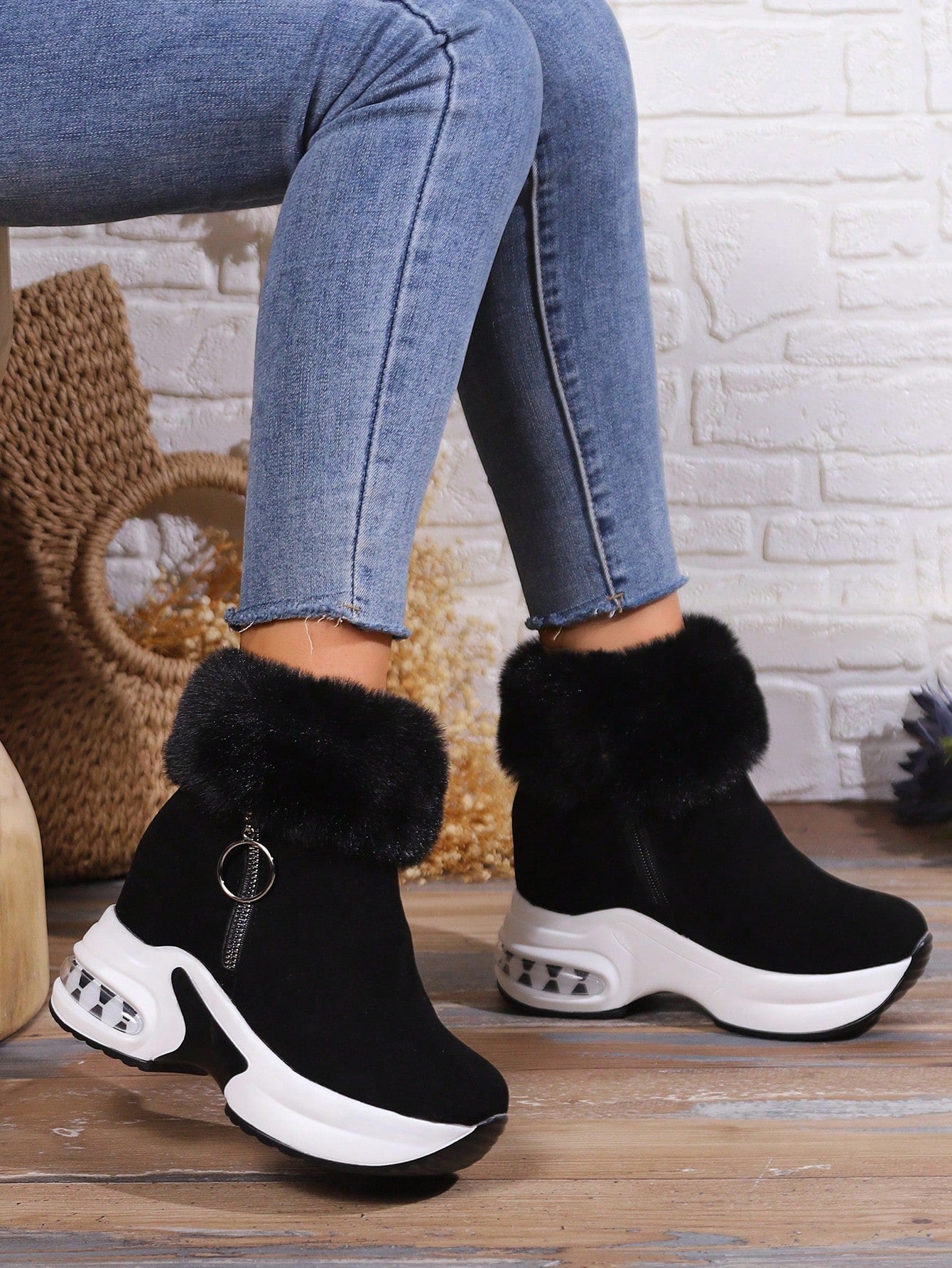 Noor™ | Botas Plataforma Cómodas con Pelo Sintético