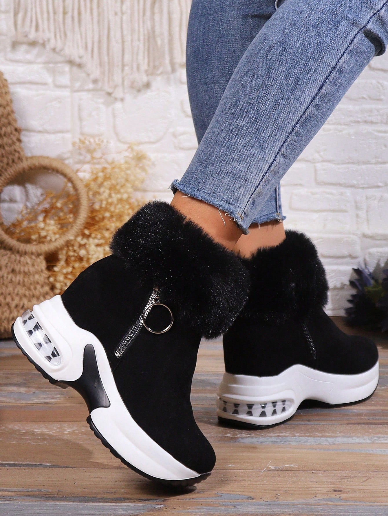 Noor™ | Botas Plataforma Cómodas con Pelo Sintético
