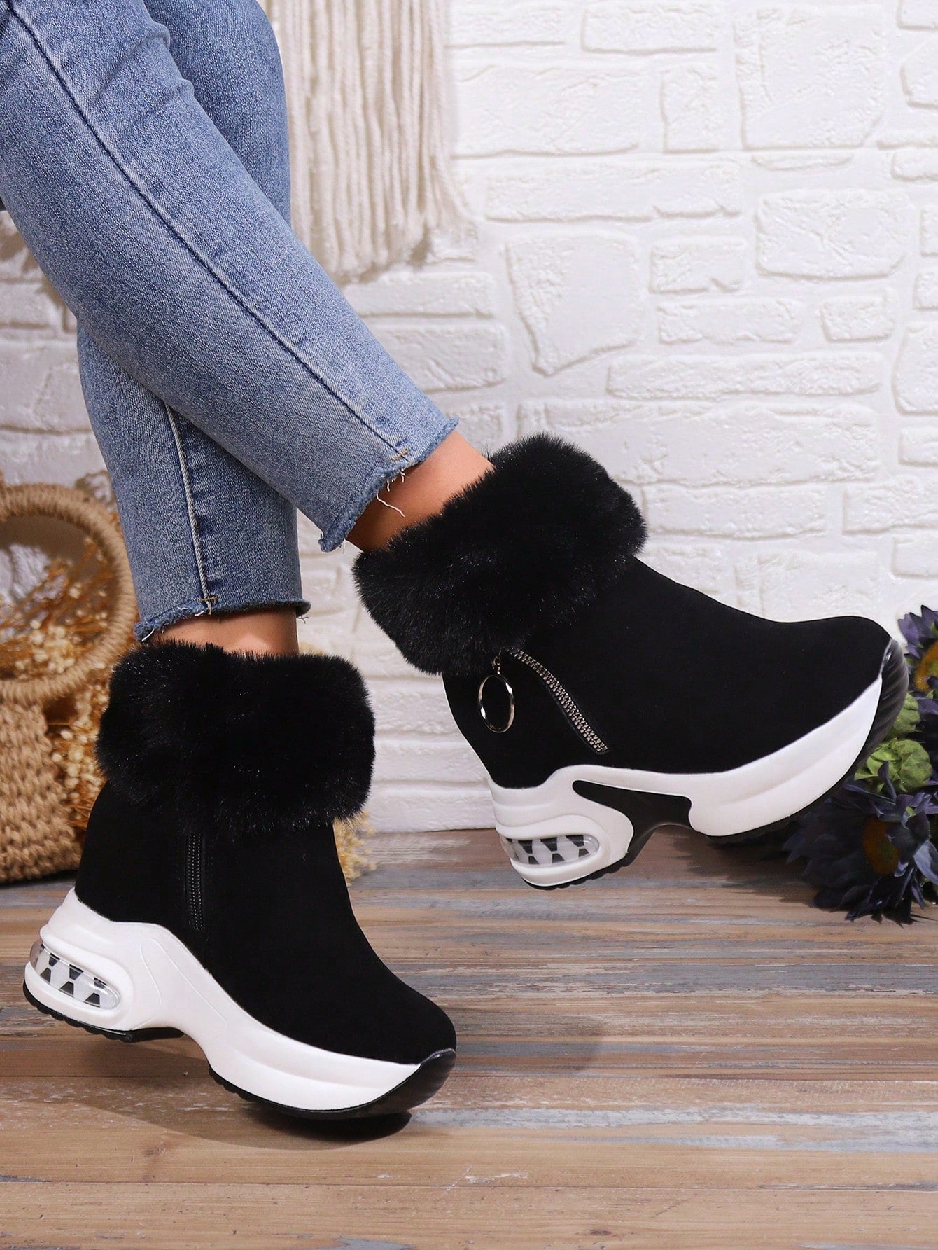 Noor™ | Botas Plataforma Cómodas con Pelo Sintético