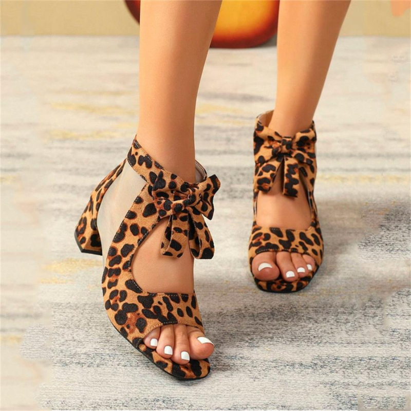 Ezra™ | Tacones de Bloque Ortopédicos con Lazo