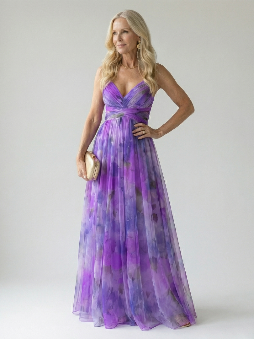 Vivienne™ | Vestido Maxi Estampado con Efecto Vientre Plano