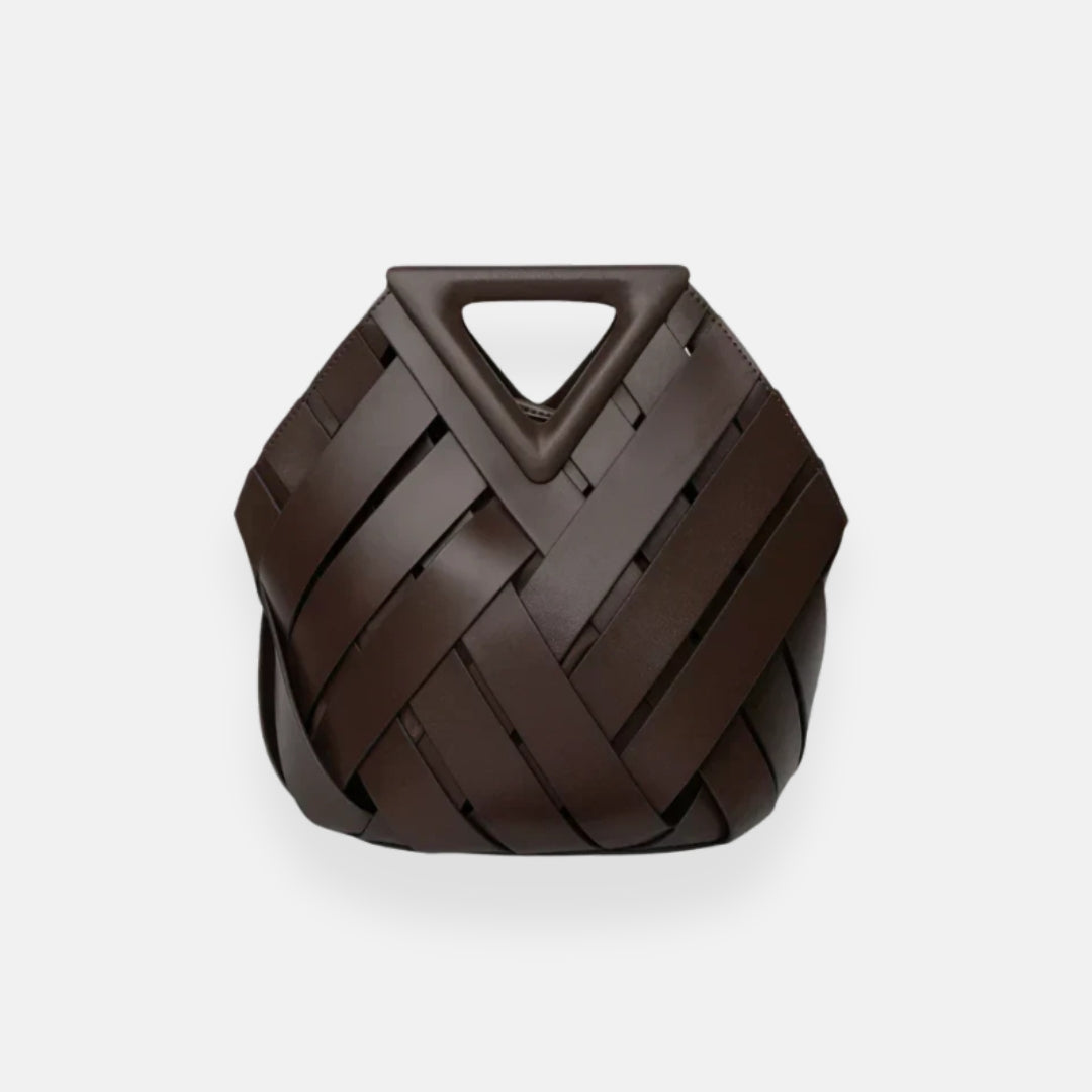 Zara | Woven Bag with Triangle Handle