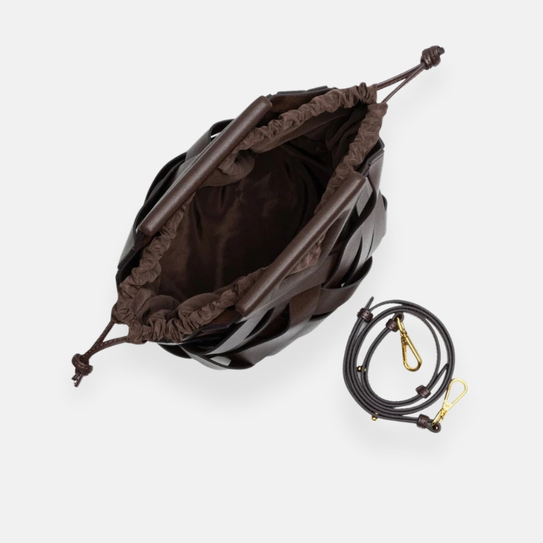 Zara | Woven Bag with Triangle Handle
