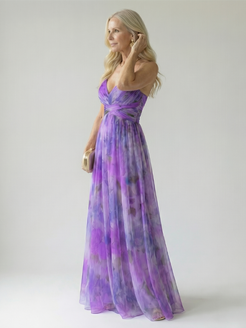 Vivienne™ | Vestido Maxi Estampado con Efecto Vientre Plano