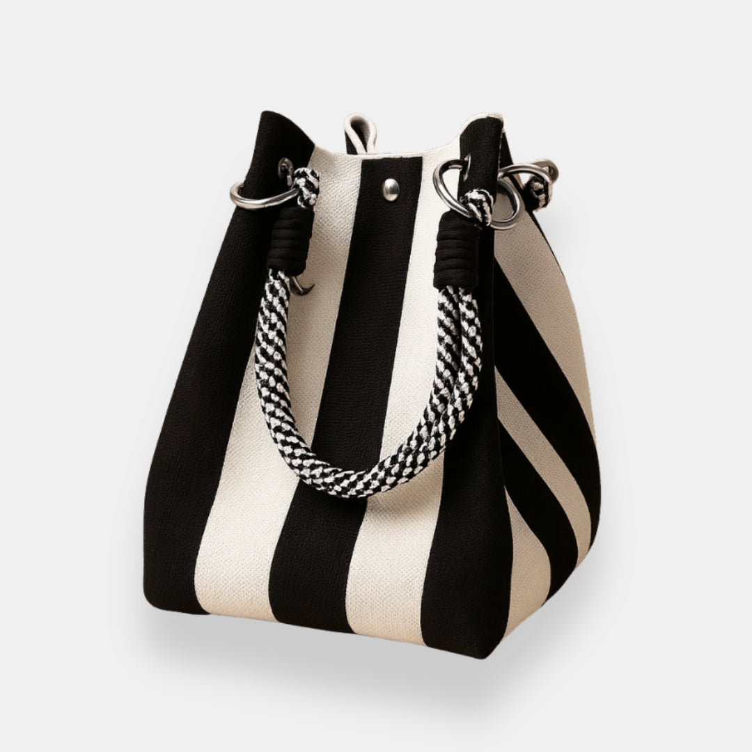 Édéa | Sac seau à motif géométrique