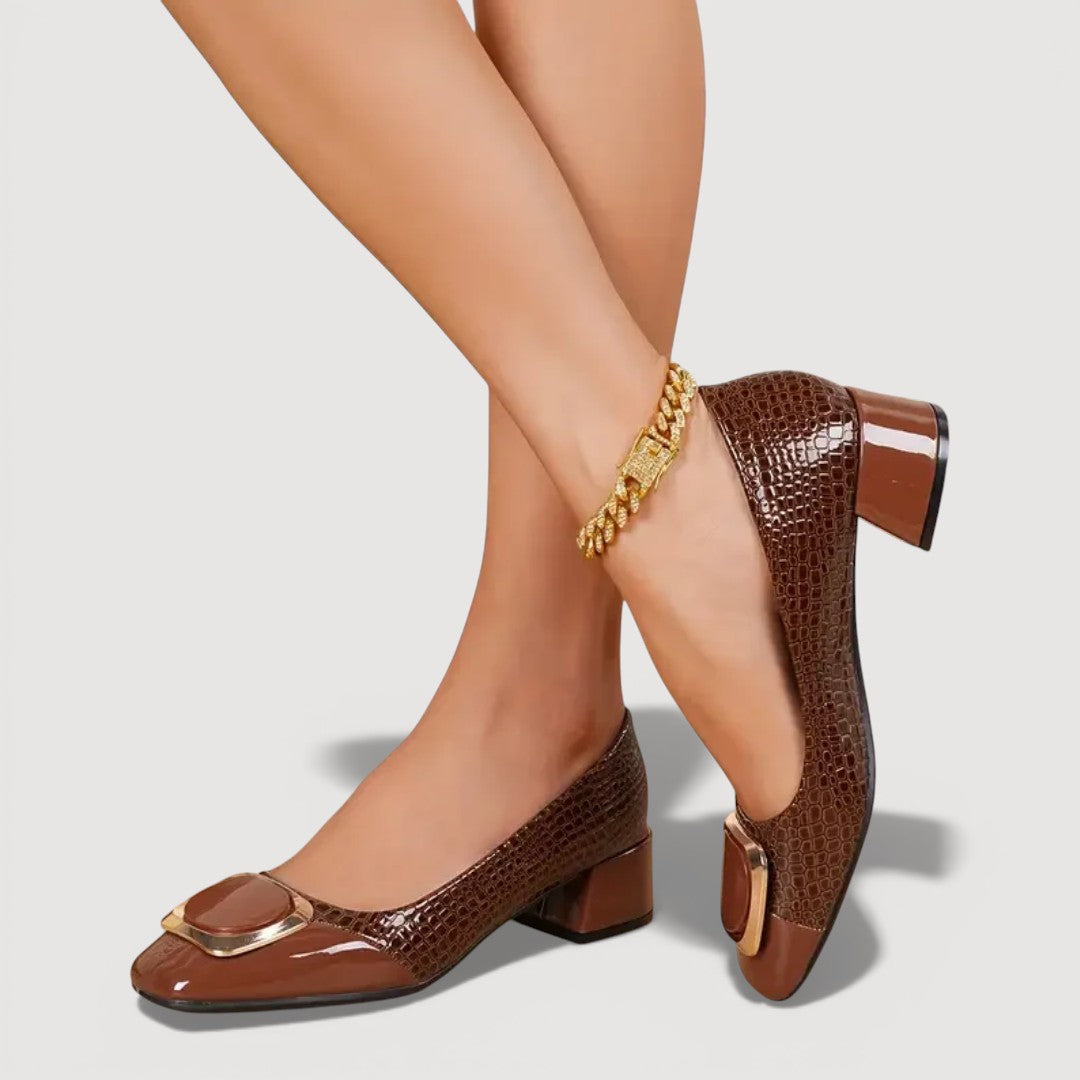 Vika™ | Tacones de Piel Ortopédicos Cómodos y con Estilo
