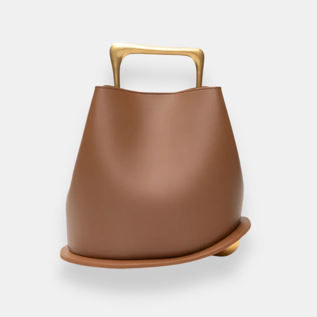 Xélvaine | Bucket Bag with Gold Handle