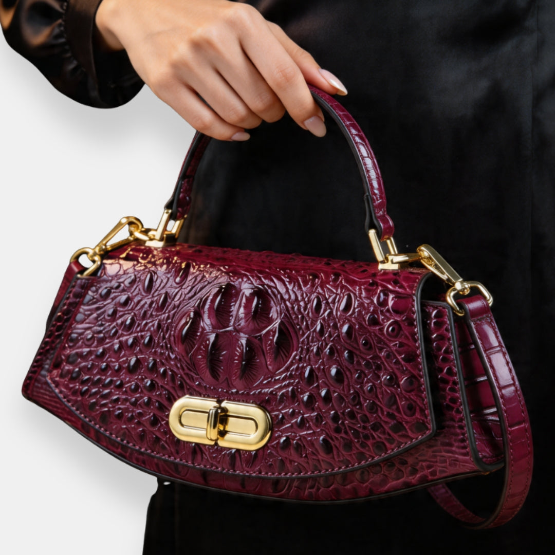 Fréhel | Sac à main effet crocodile