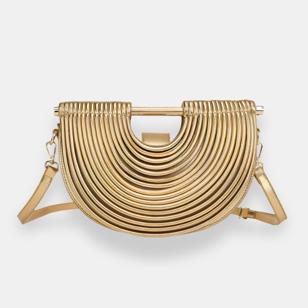 Variolène | Sac demi-lune nervuré