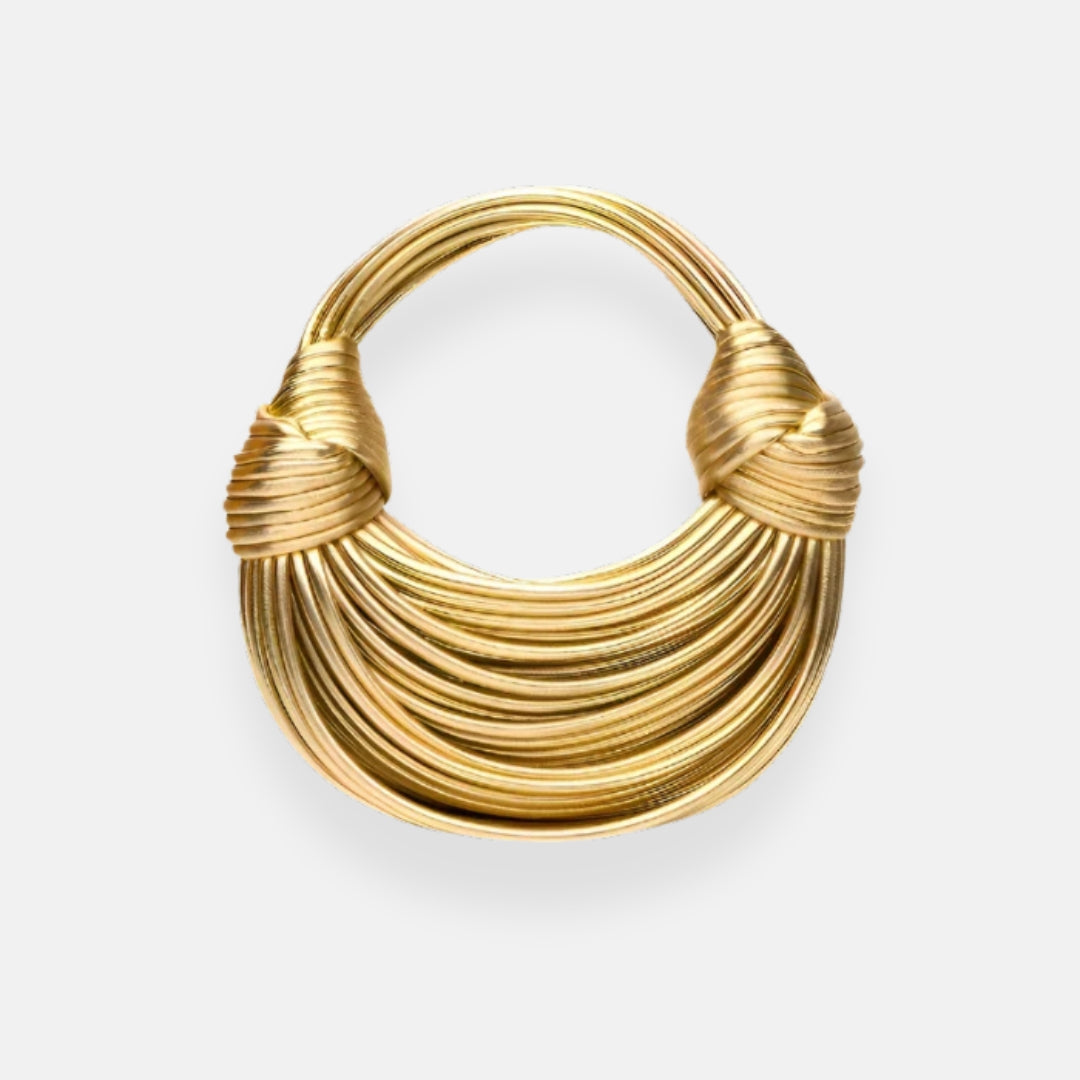 Olympe | Sculptural Gold Handbag
