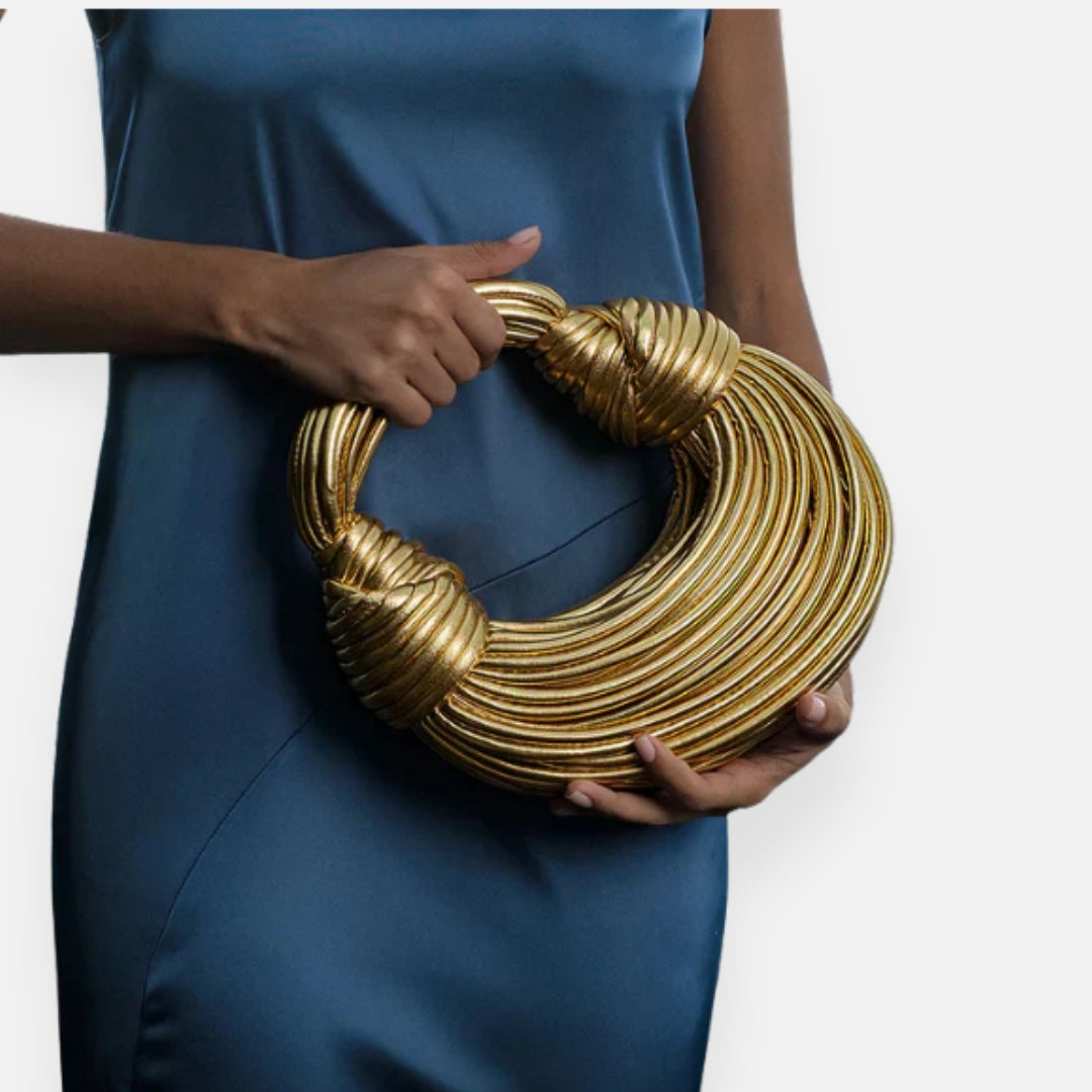 Olympe | Sculptural Gold Handbag