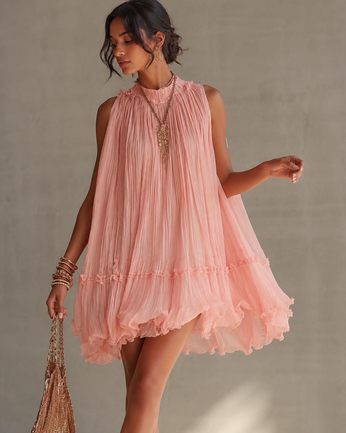 Camilla™ | Vestido de Gasa Ligero con Efecto Vientre Plano