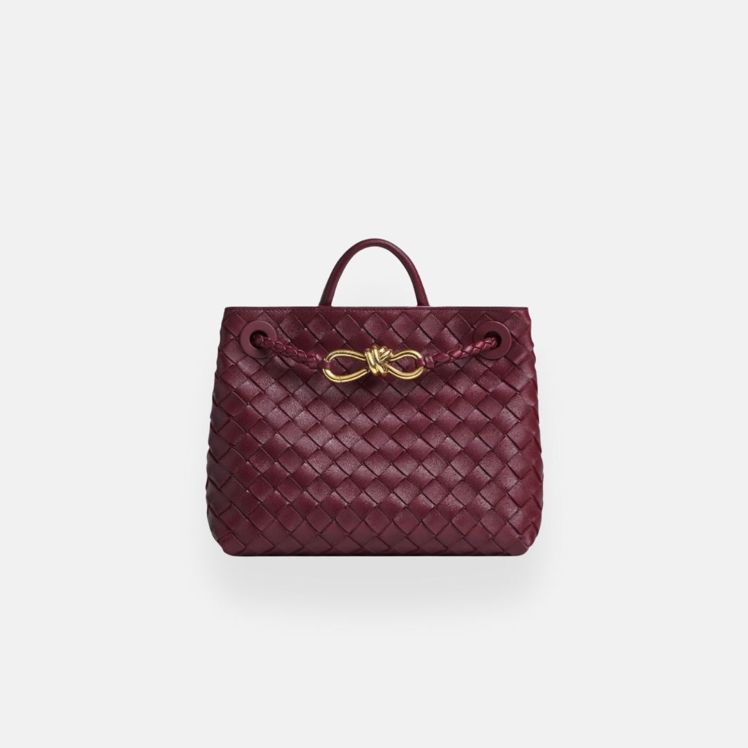 Ava | Sac cabas tressé détail doré