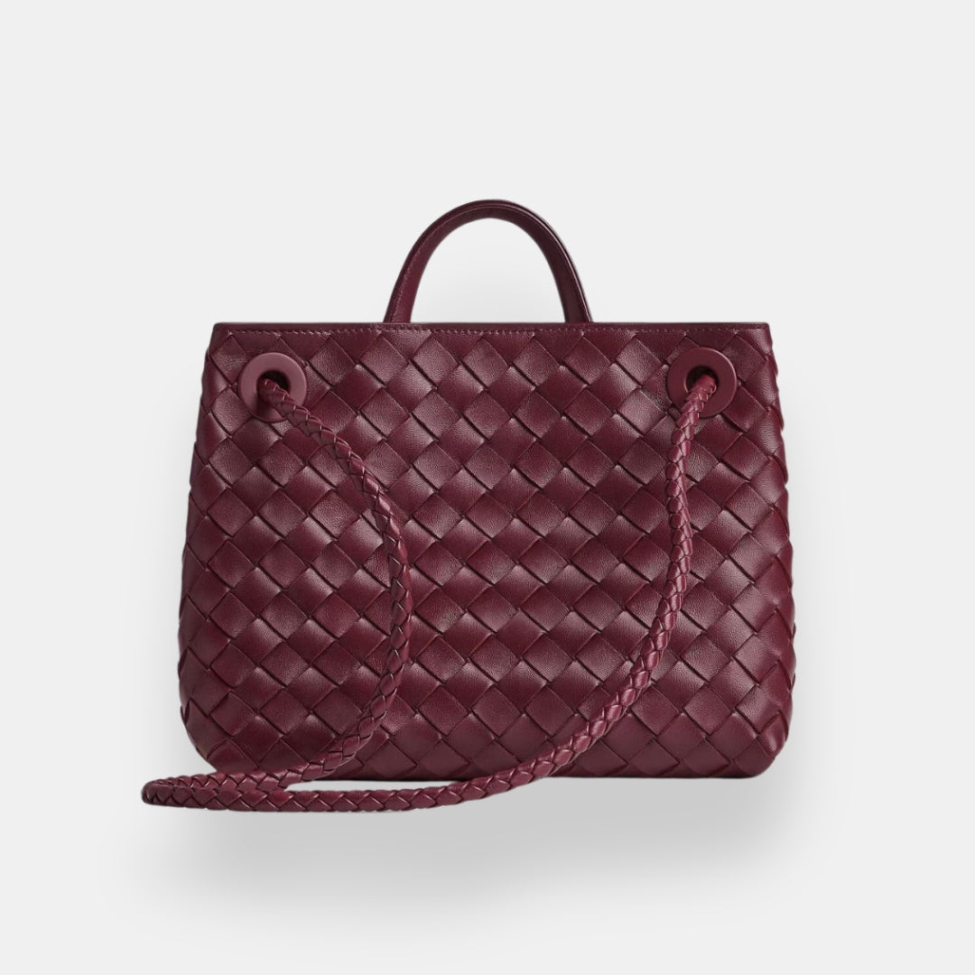 Vérvaine | Sac tressé nœud doré
