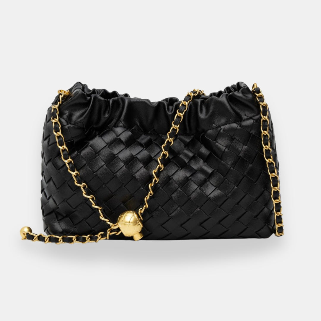 Ulvérine | Sac boulette tressé doré
