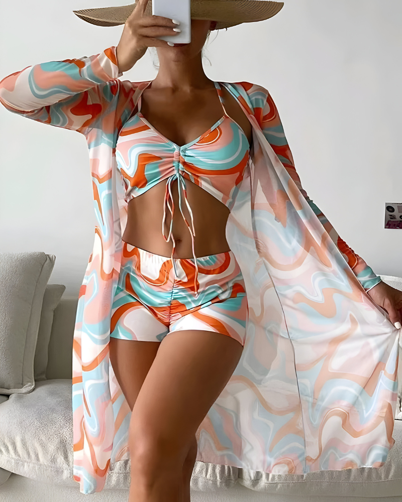 Noëlle™ | Conjunto Bikini con Estilo de Tres Piezas
