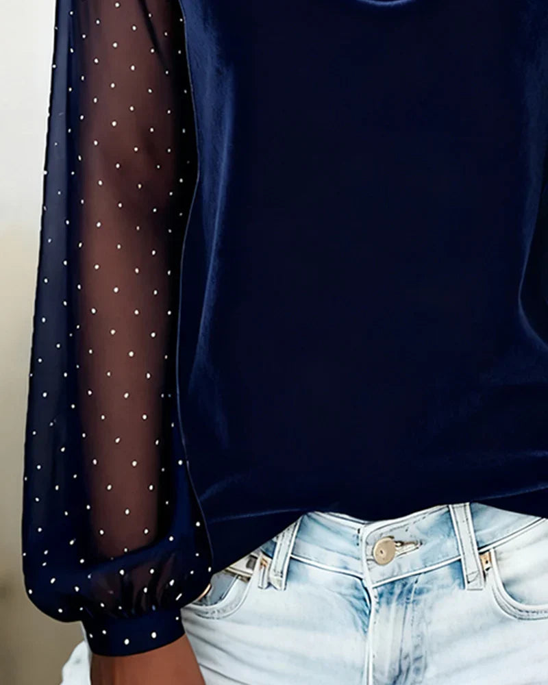 Nyra™ | Top Blusa Drapeado Elegante