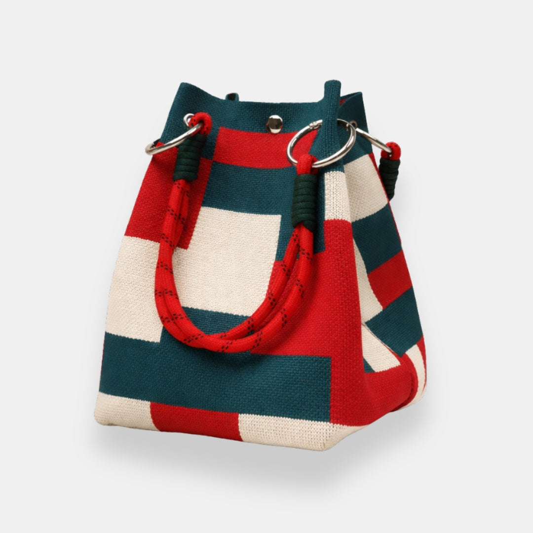 Édéa | Sac seau à motif géométrique