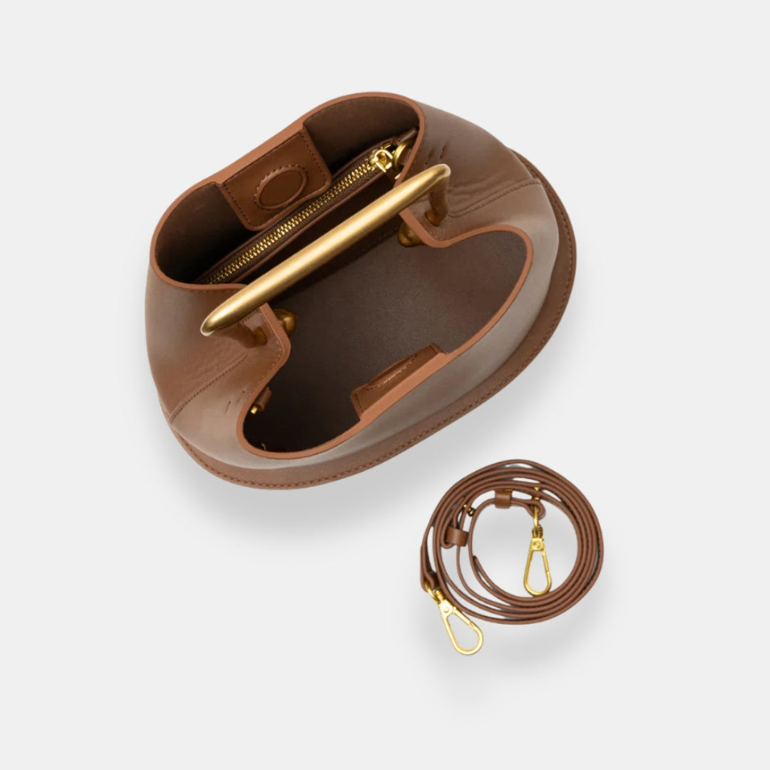Xélvaine | Bucket Bag with Gold Handle