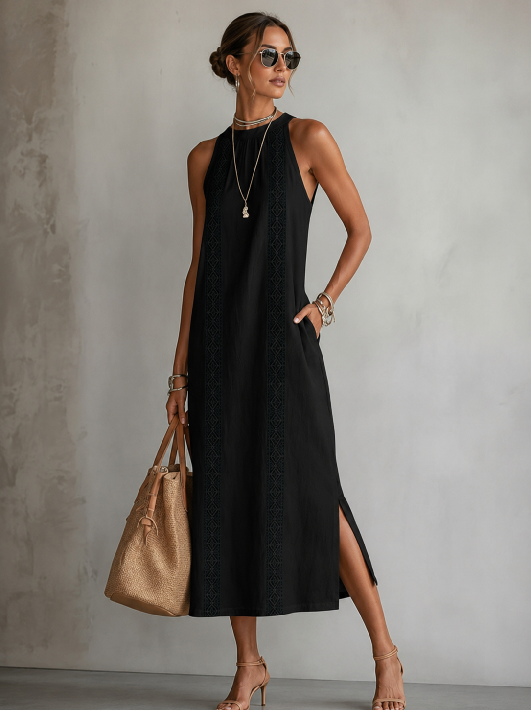 Marit™ | Vestido Bordado Ligero con Efecto Vientre Plano