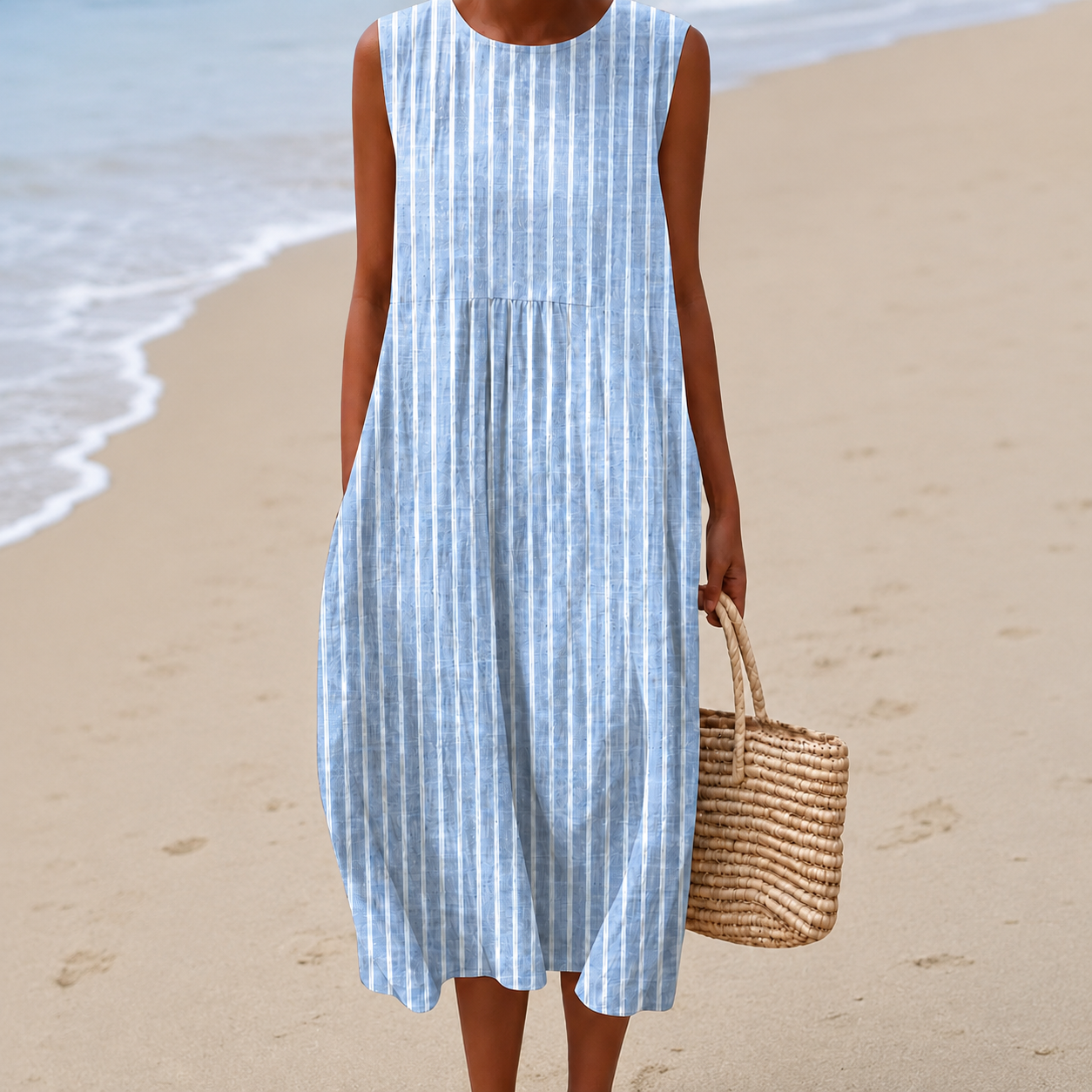 Livia™ | Vestido Midi Floral Ligero con Efecto Vientre Plano