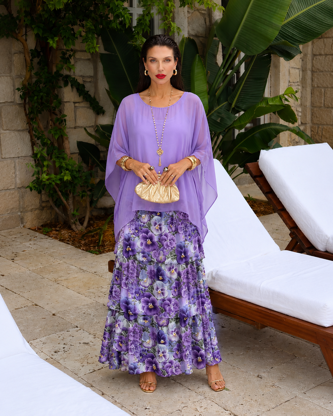 Amélie™ | Vestido Maxi de Gasa Elegante que Cubre el Vientre