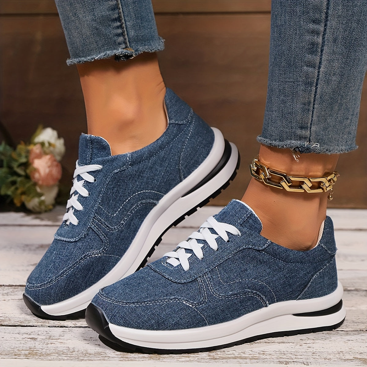Izzy™ | Zapatillas Ortopédicas de Tela Vaquera