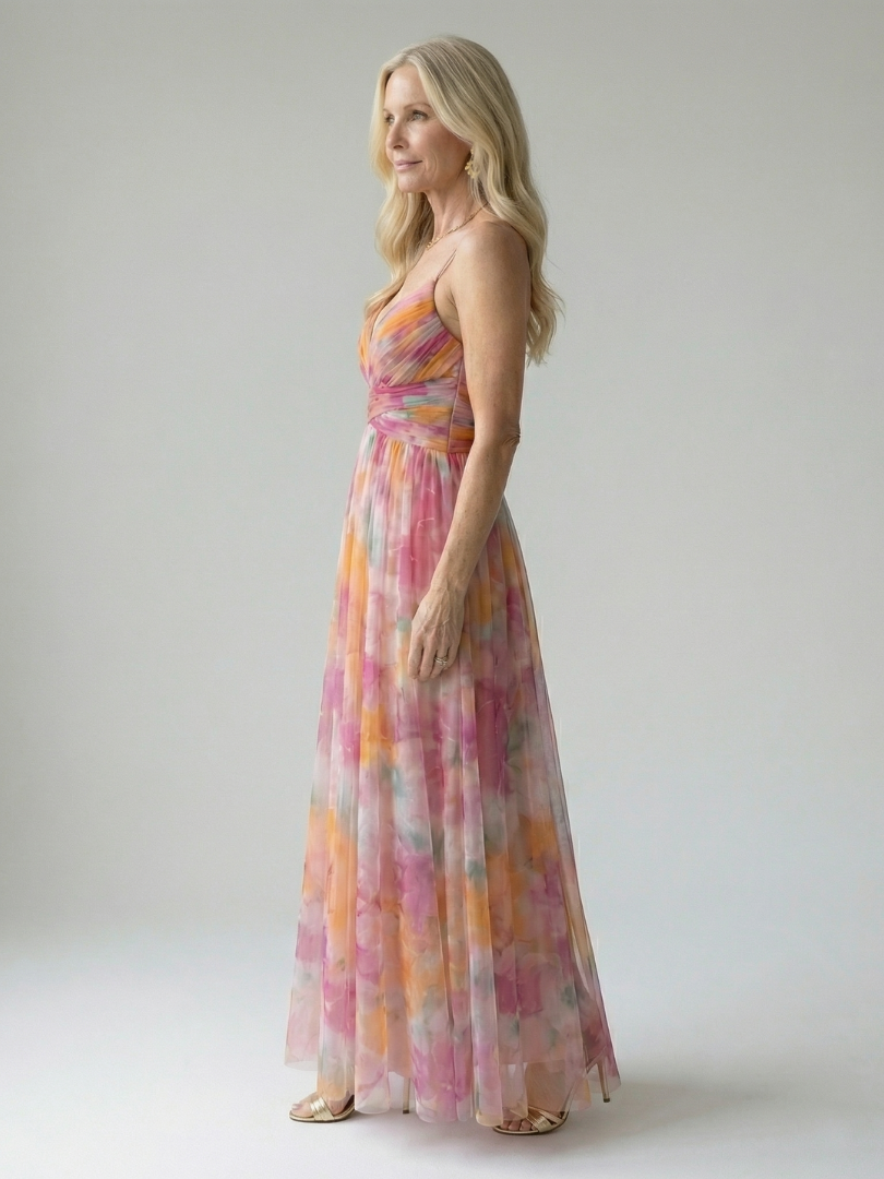 Vivienne™ | Vestido Maxi Estampado con Efecto Vientre Plano