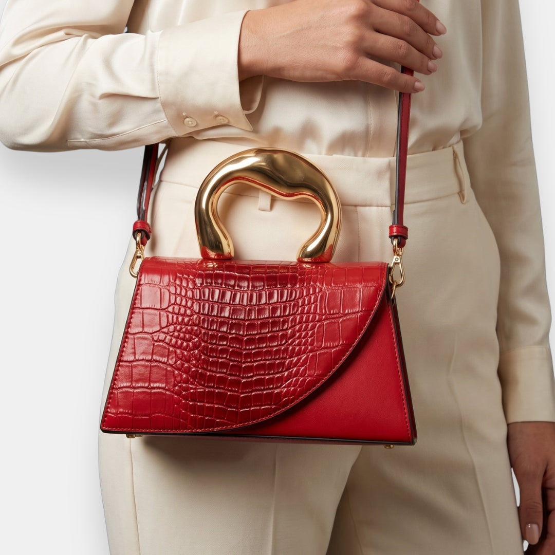 Aspasie | Sac Croco Sculpté