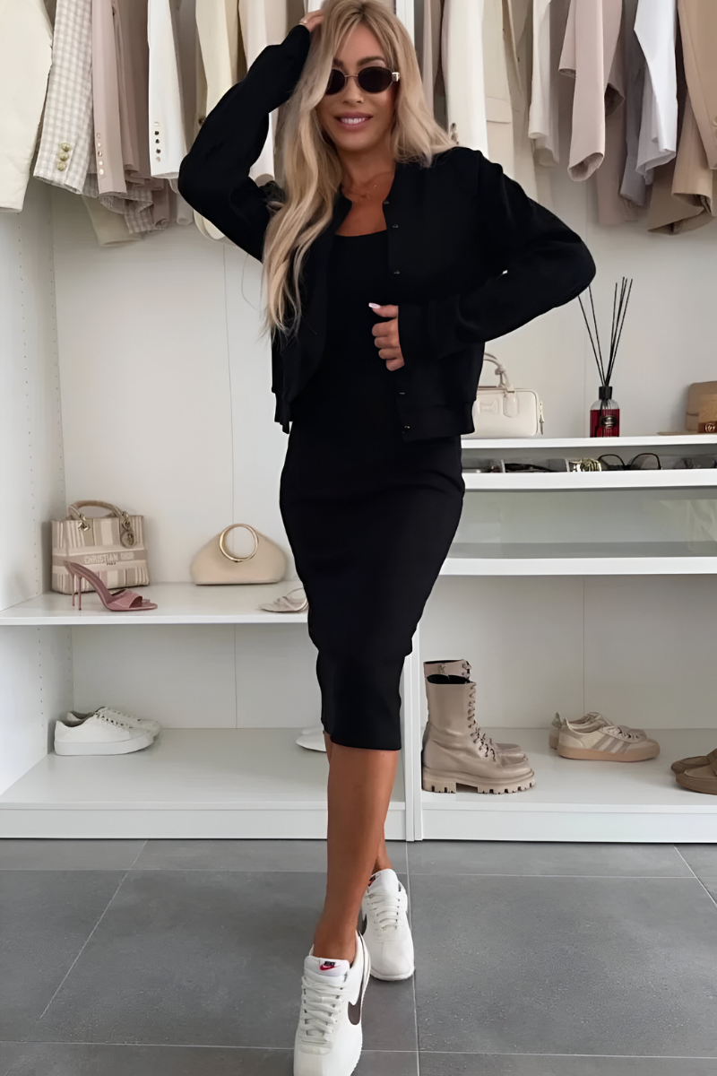 Manon™ | Vestido Midi Cómodo y Chaleco