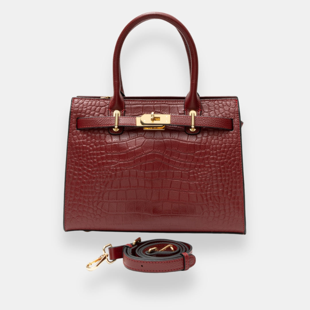 Wilvoise | Sac cabas structuré à motif croco