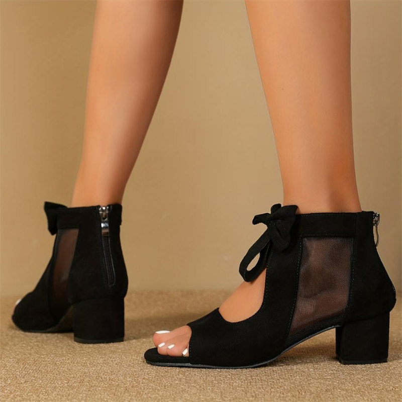 Ezra™ | Tacones de Bloque Ortopédicos con Lazo