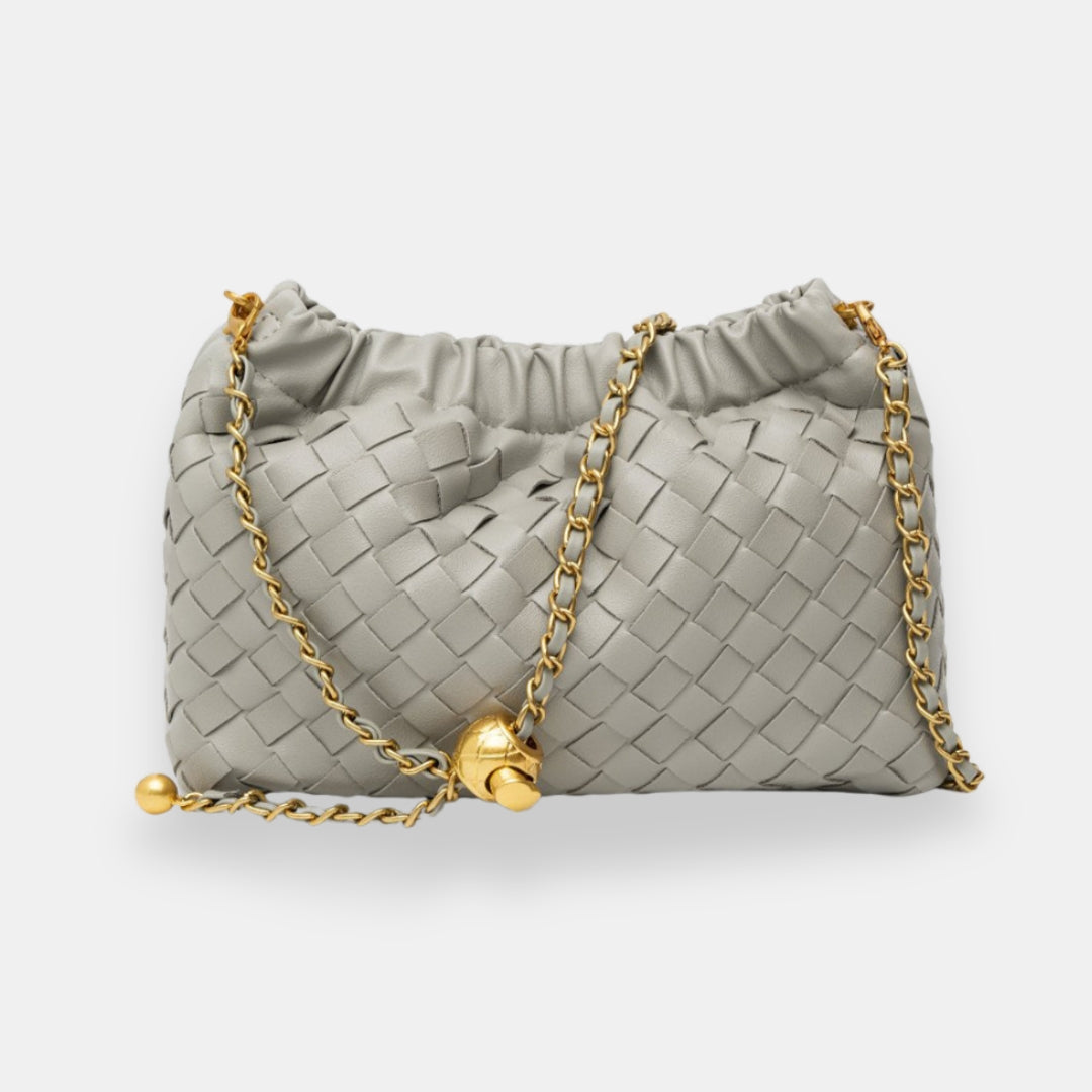 Ulvérine | Sac boulette tressé doré
