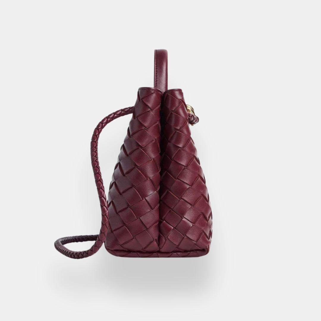 Vérvaine | Sac tressé nœud doré