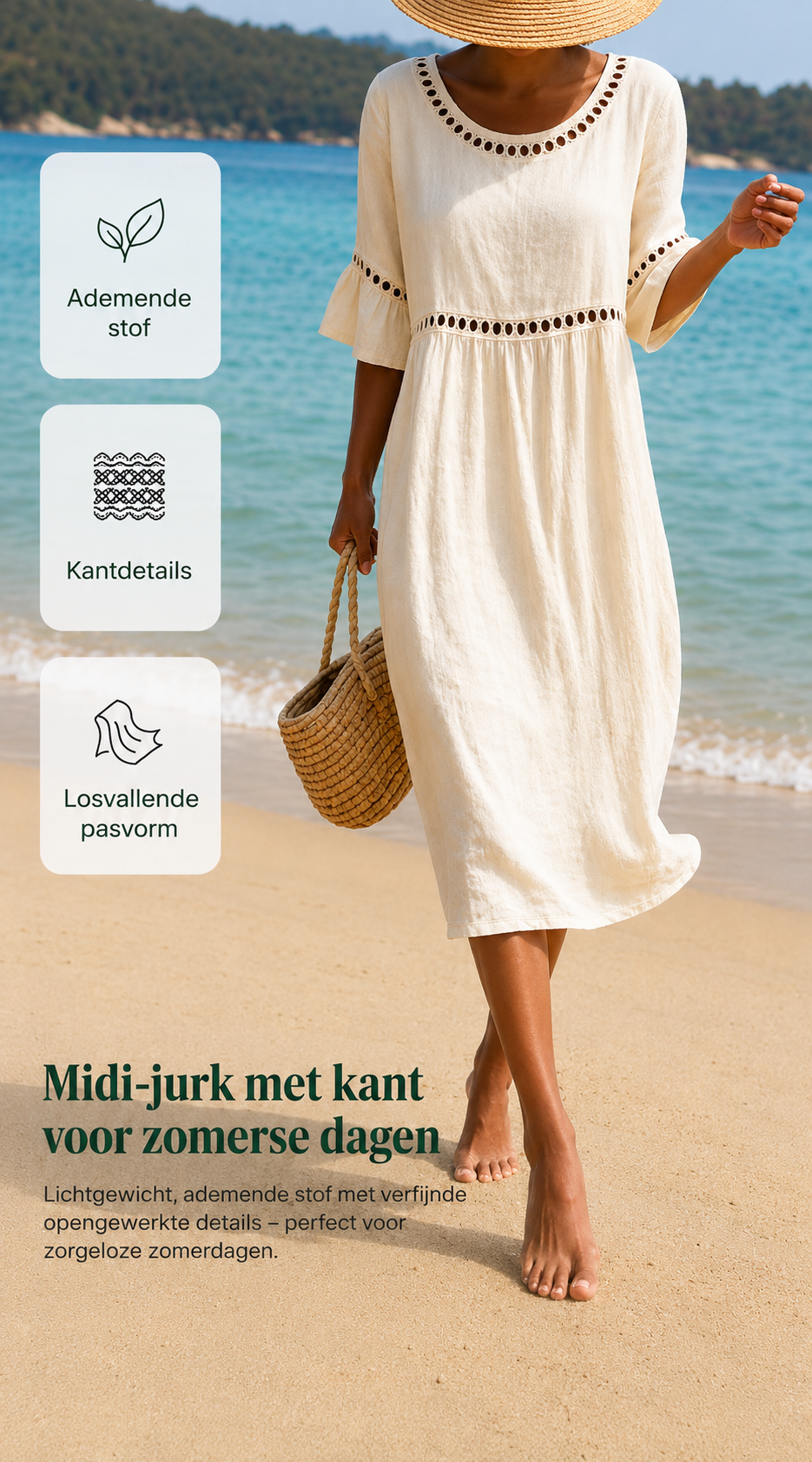 Amara™ | Vestido Midi Elegante con Efecto Vientre Plano