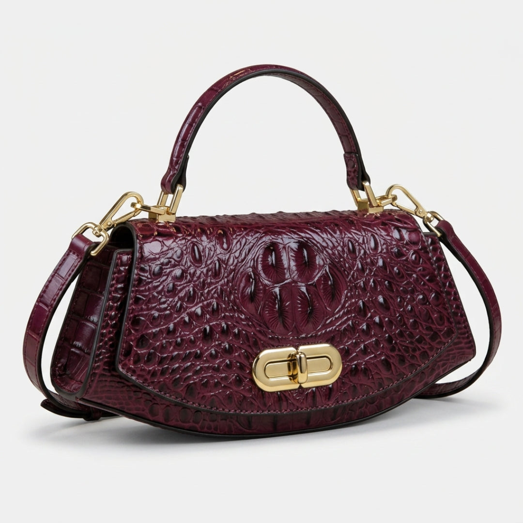 Fréhel | Sac à main effet crocodile