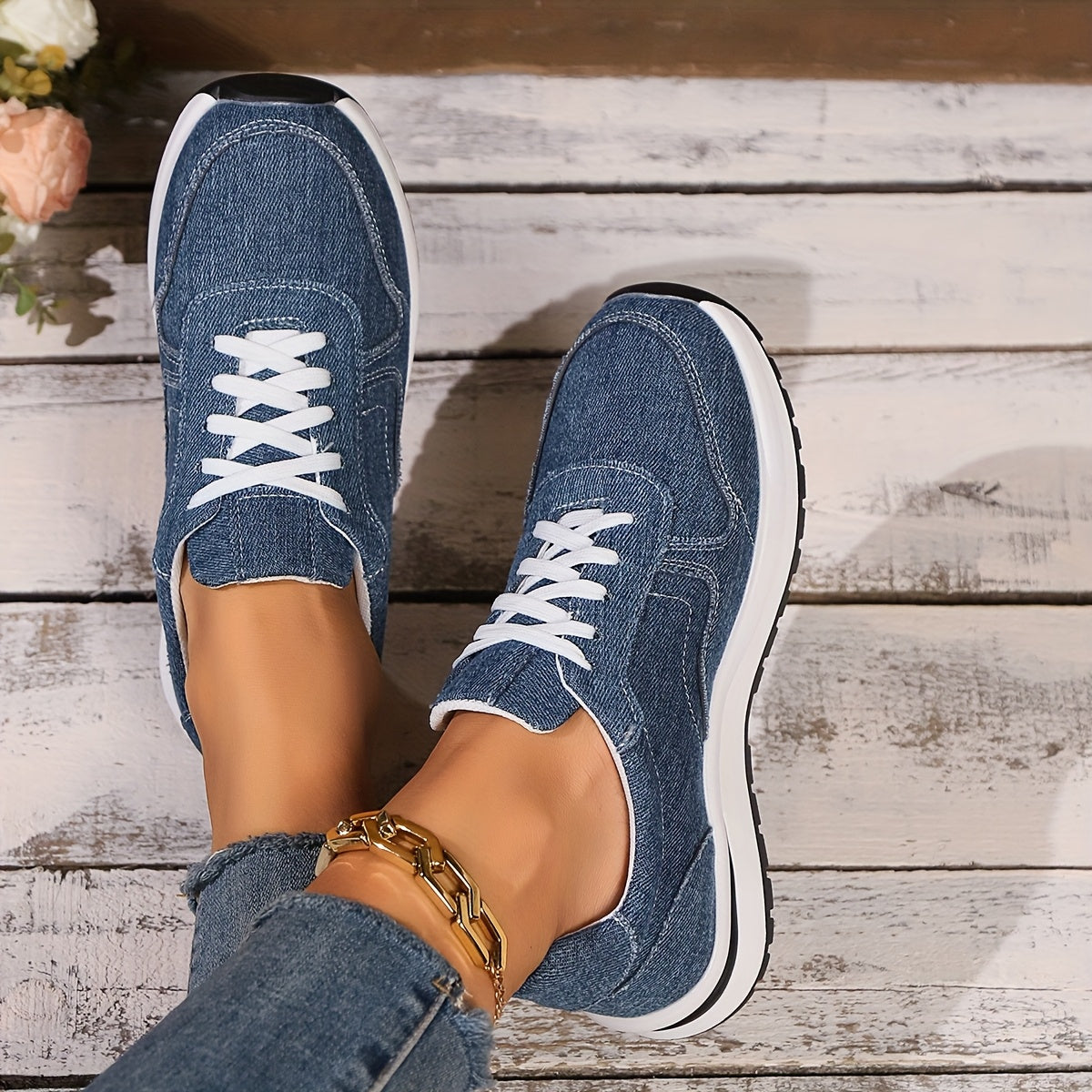 Izzy™ | Zapatillas Ortopédicas de Tela Vaquera