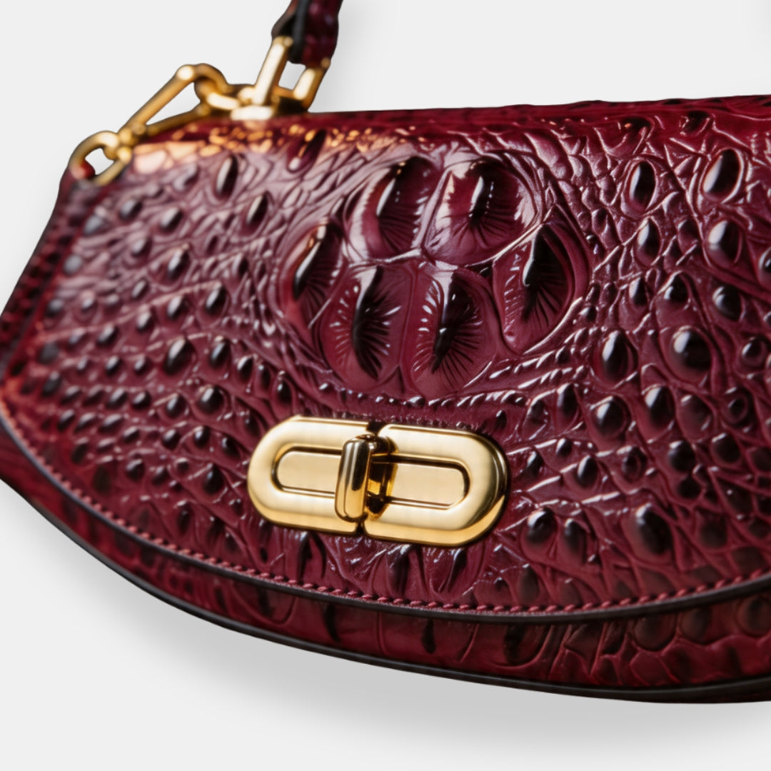Fréhel | Sac à main effet crocodile
