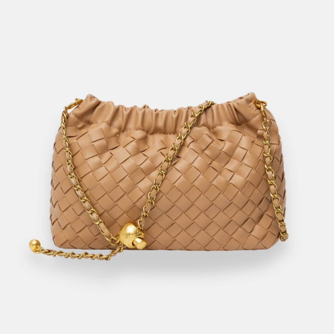 Ulvérine | Sac boulette tressé doré