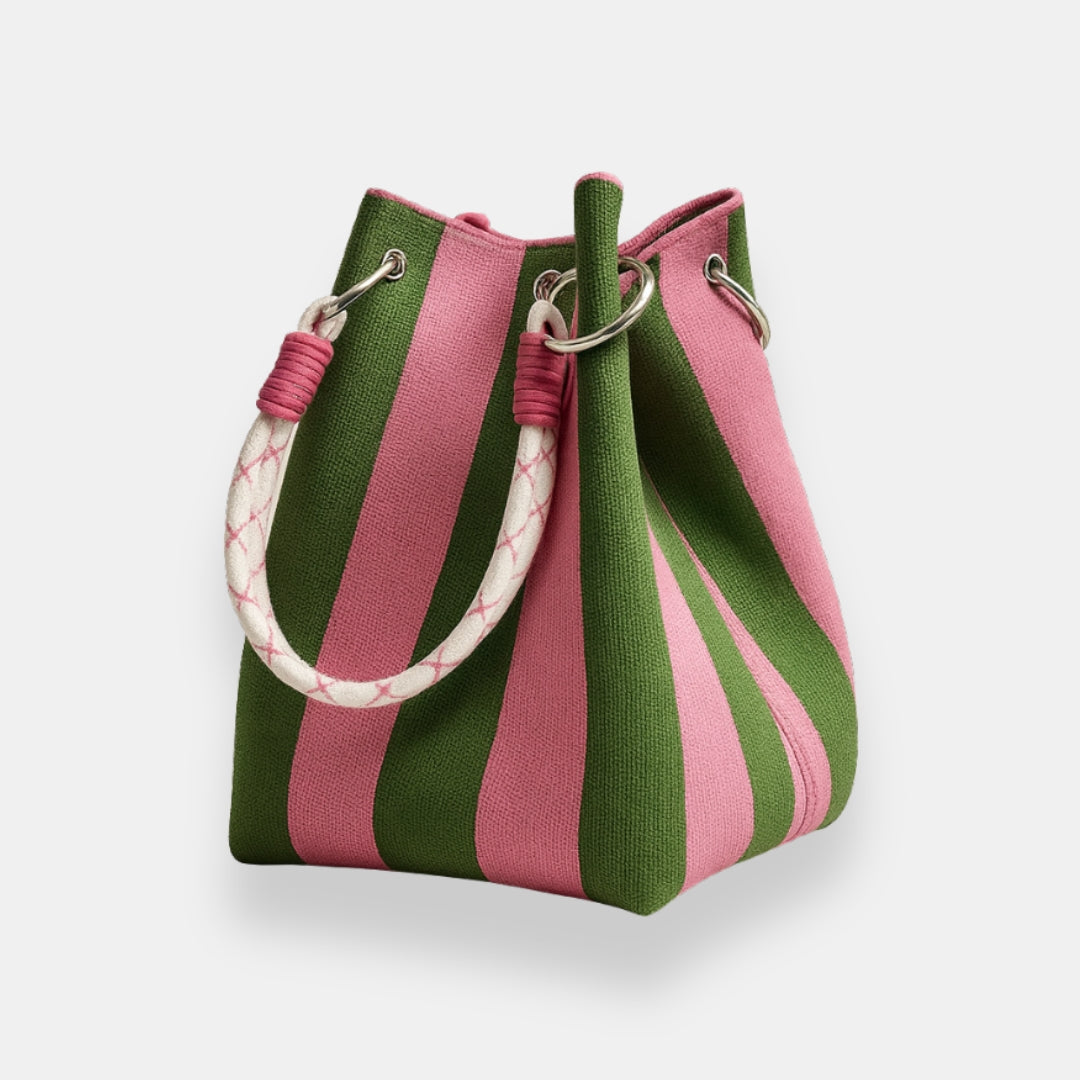 Édéa | Sac seau à motif géométrique